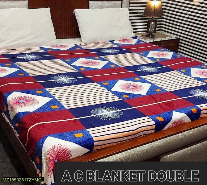 Ac Fleece Double Bed Blankets (Premium) 1