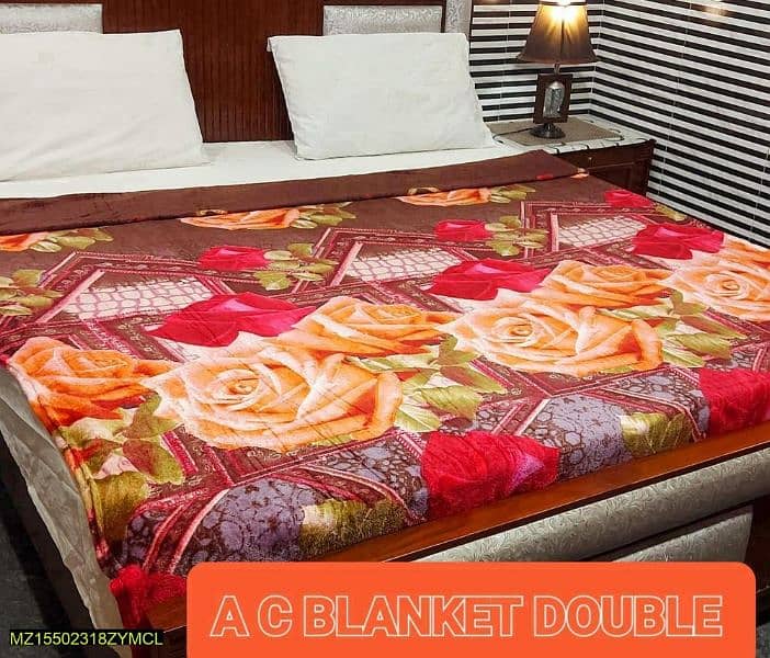 Ac Fleece Double Bed Blankets (Premium) 2
