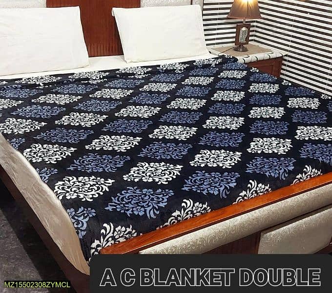 Ac Fleece Double Bed Blankets (Premium) 8
