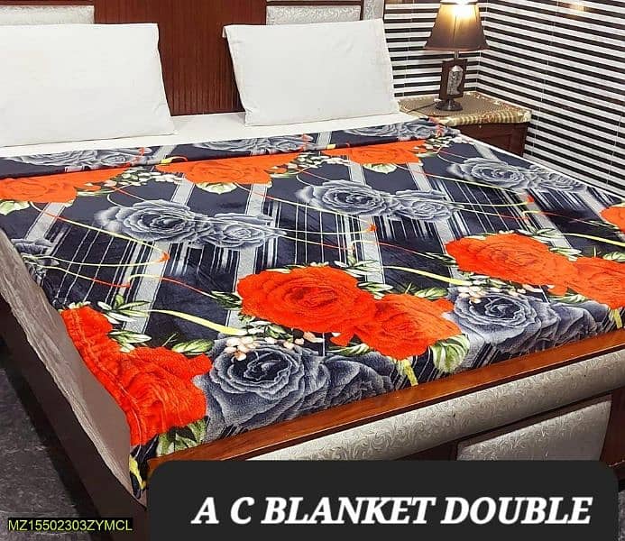 Ac Fleece Double Bed Blankets (Premium) 12