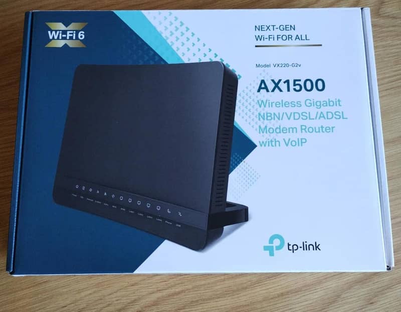 Tp Link/ VX220/ AX1500 / Wifi 6/ Next-Gen/ VDSL/ADSL/WAN/Router/ New 2