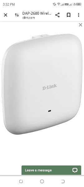 D-Link Wireless AC1750 Wave 2 Dual-Band PoE Access Point
(DAP-2680) 0