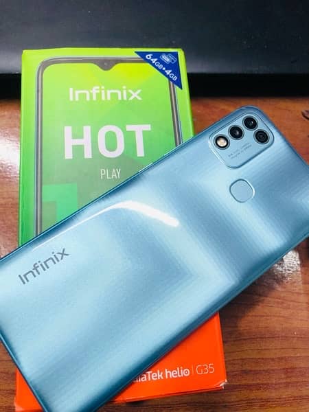 Infinix Hot 10 Play Memory (4 64) Lush Condition No Open 100% 0