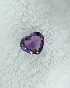 Faceted heart-shaped Amethyst 0