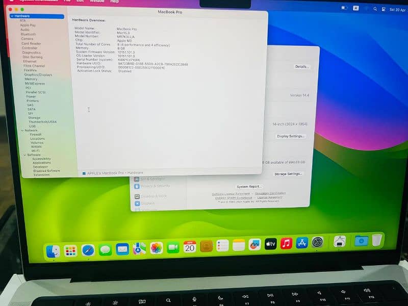 MacBook Pro M3 chip 2023 8GB/1TB (14 inch) 6