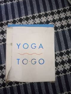 yoga pocket book with cards and yoga belts three in one