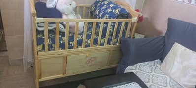 pure wooden cot set