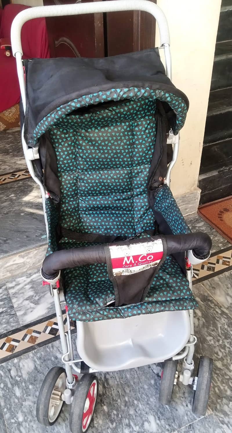Imported Baby Pram (6 Wheels) 10