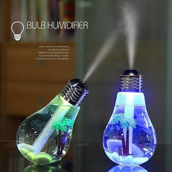 USB Air Humidifier | Bulb Humidifier Lamp Shape 0