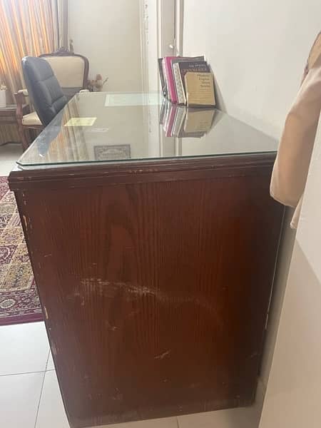 wooden study table with chair 1