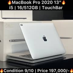 MacBook Pro 2020 512GB 16GB Intel Core i5 13 Inch 2019 2018 2022 2024