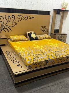 bed set light gold colour 100