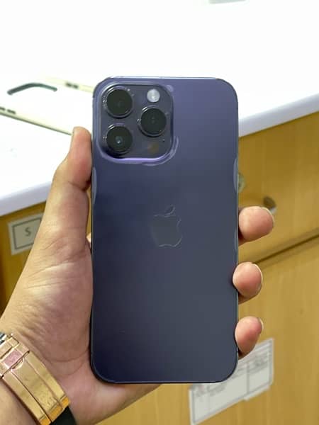 iphone 14 pro max 128 gb factory unlocked non pta deep purple colour 2