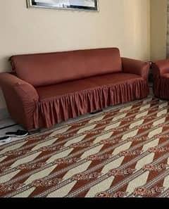 Sofa cum bed cover with Turkish frill