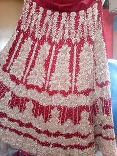 Bridal lehnga with full embroidery