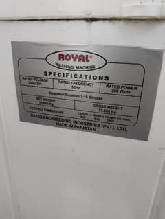 Royal washing machine