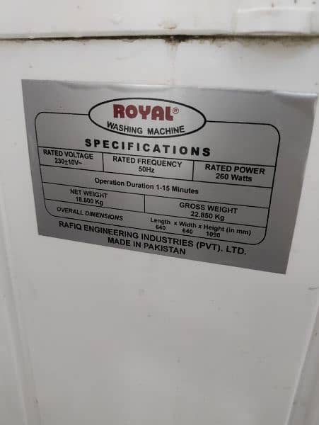 Royal washing machine 0