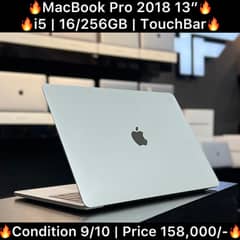 MacBook Pro 2018 256GB 16GB Intel Core i5 13 Inch 2016 2019 2020 2024