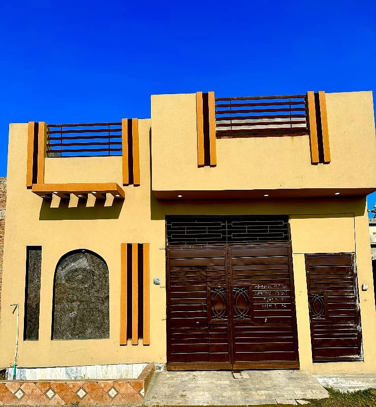 5 Marla New Single Story Beautiful House For Sale In Sufiyan Garden 0