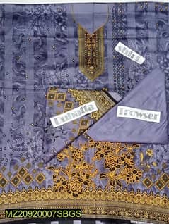 •  Fabric: Organza
•  Shirt: Organza
•  Dupatta Embroidered 04 Side