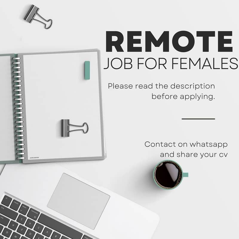 Remote chat support job for females 0