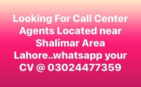 Call Center Agents Required 0