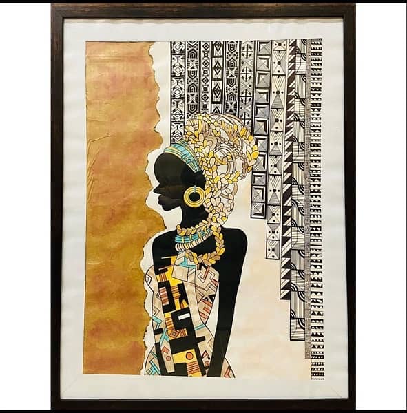 African Art painting. 0