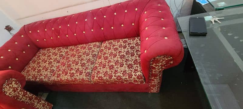 6 seater Velvet sofa set for sale 4
