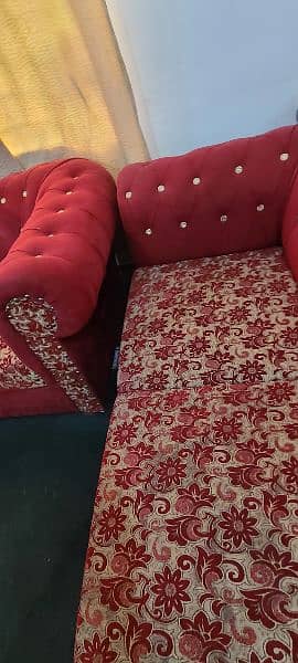 6 seater Velvet sofa set for sale 5