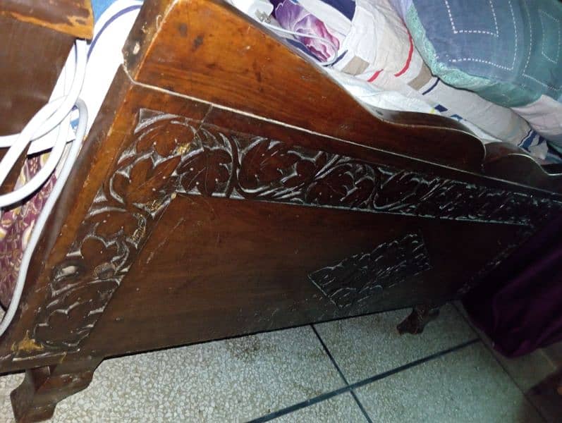 Pure wood single bed for sale 5
