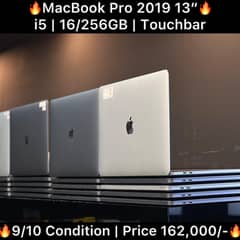 MacBook Pro 2019 256GB 16GB Intel Core i5 13 Inch 2016 2017 2018 2020