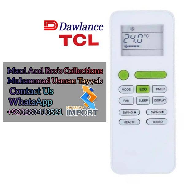 AC Remote Genuine and Universal Brand available 03269413521 3