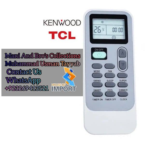 AC Remote Genuine and Universal Brand available 03269413521 4