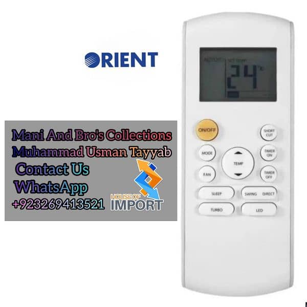 AC Remote Genuine and Universal Brand available 03269413521 8