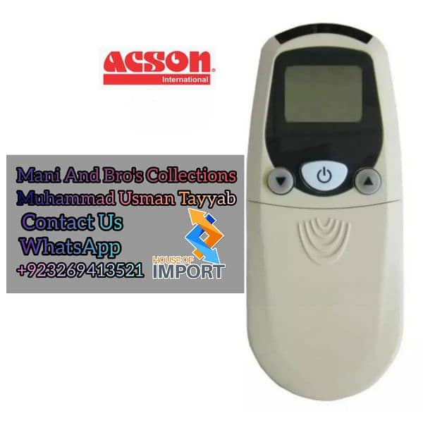 AC Remote Genuine and Universal Brand available 03269413521 11