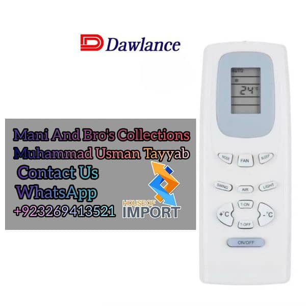 AC Remote Genuine and Universal Brand available 03269413521 12