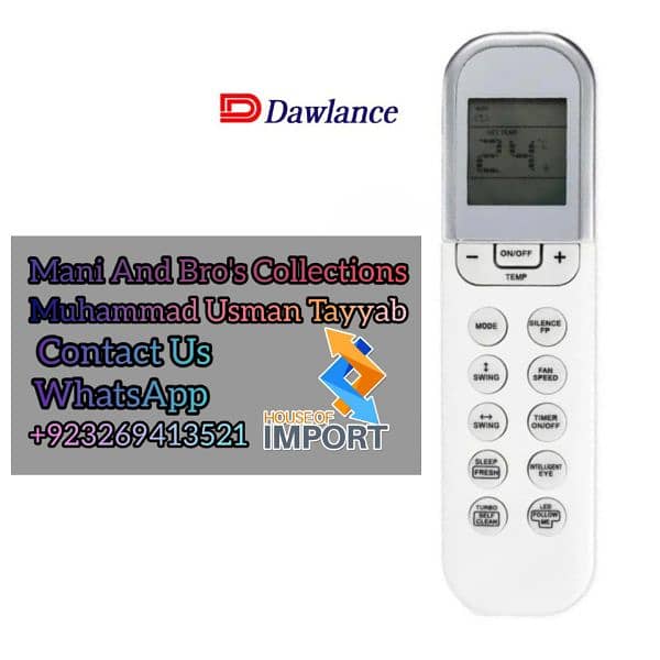 AC Remote Genuine and Universal Brand available 03269413521 16