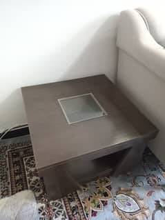 Center table with two side tables