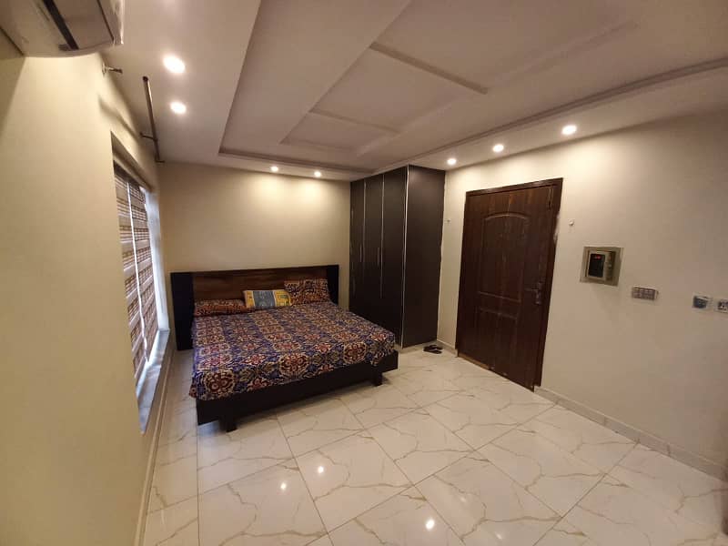 Studio Furnished apartment is available for rent in Quaid block bahria town lahore. 0