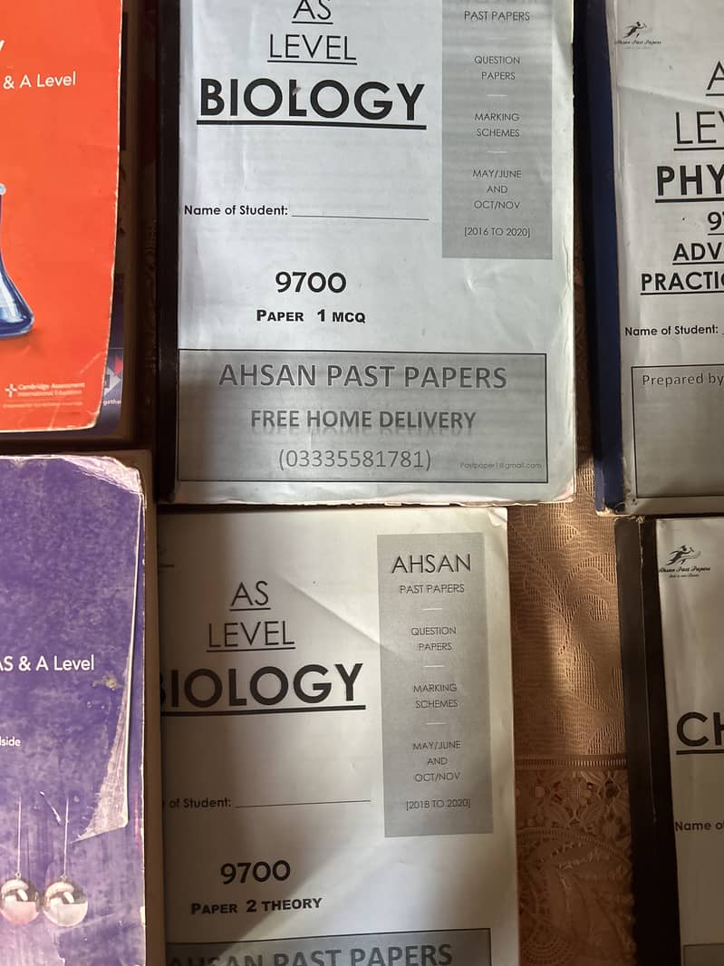 As level past papers and books 3