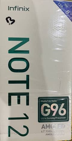 infinix note 12 10/10 condition with box