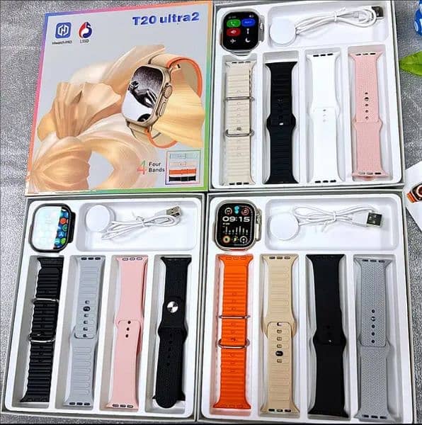 CRWON 8+1 ULTRA 2 SMART WATCH VERY HIGH QUALITY WITH AIRPODS 8 STRAPS 8