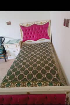 Pure wood single bed