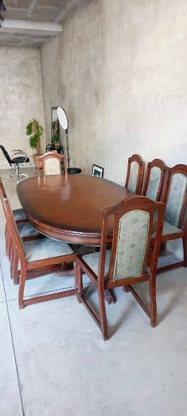 8 chairs with dinning table 0