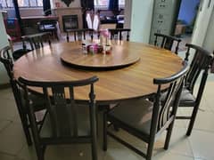 8 seater wooden dinning table