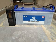 complete set of ups and battery Daewoo battery and home power ups