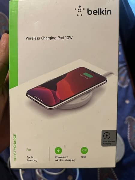 belkin Wireless charging pad 10W for Iphones and Android 0