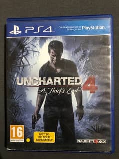 Uncharted 4 Disk for Ps4/Ps5