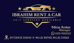 car for rent in faisalabad