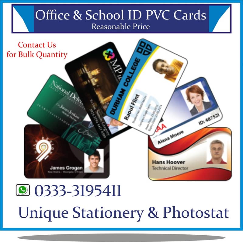 Pvc card print service 0